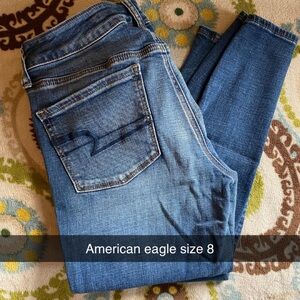 American Eagle Outfitters Blue Ankle Jeans